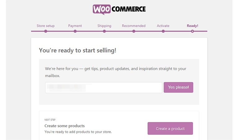 woocommerce tutorial - Your Store Is Ready