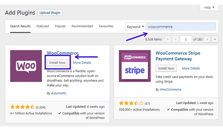 woocommerce tutorial - Install Woocommerce Plugin