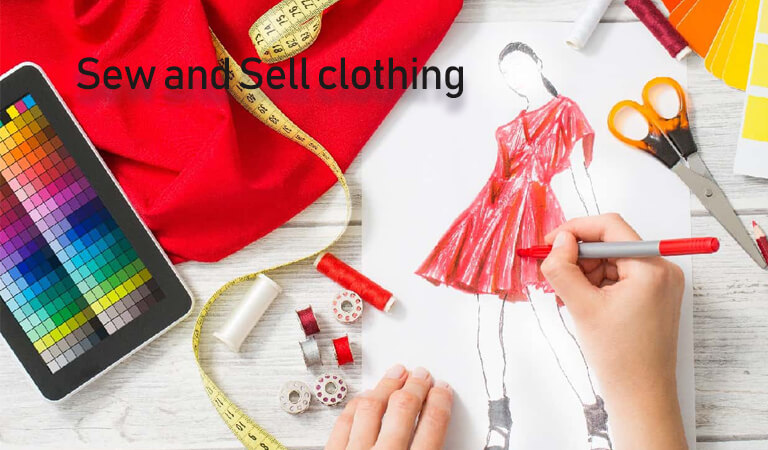 how to earn money online - Sew and Sell clothing