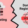 web hosting vs domain registration
