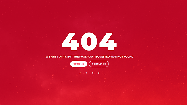 use single color in 404 error page design trend