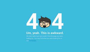 404 web page design example