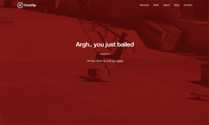 apply edges in 404 error page design
