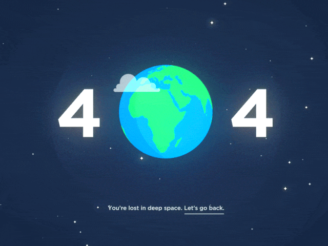 use gifs in 404 web pages
