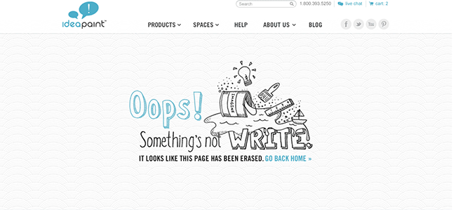 experimantal design 404 error page