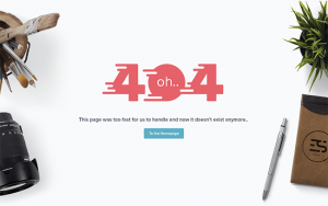 motion in 404 page design