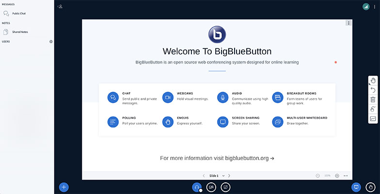 bigbluebutton features