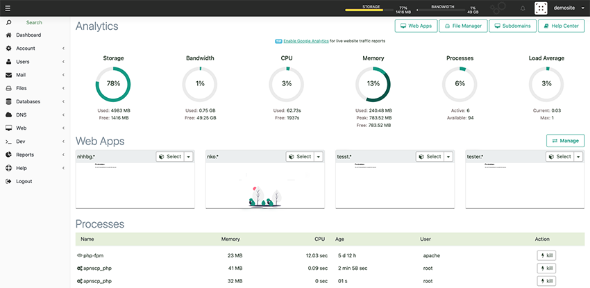 apiscp control panel plesk alternative