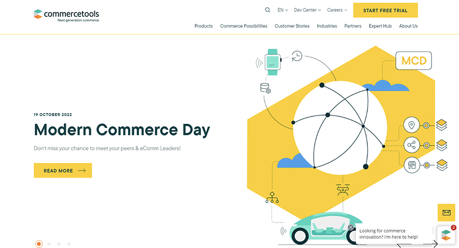 commercetools ecommere platform