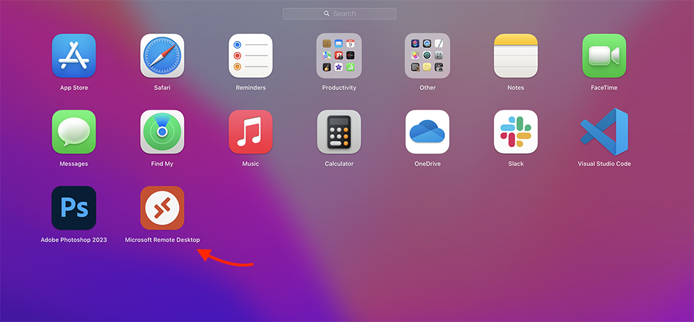 find and run microsoft remote desktop app on mac