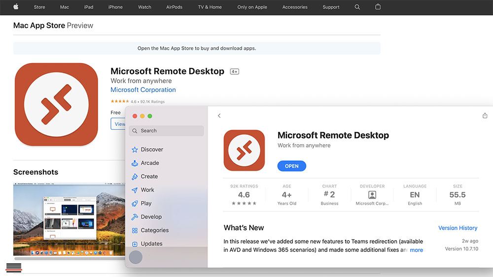 microsoft remote desktop rdp for macos