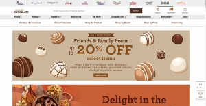 simply chocolate best ecommerce web design example