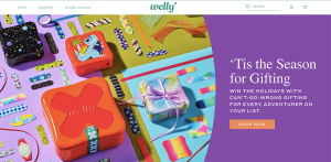 welly best ecommerce web design example