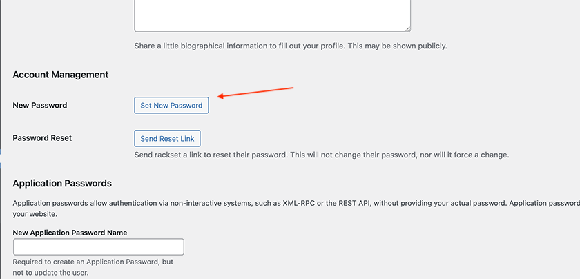 how to change wordpress password via wordpress dashboard