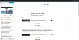 Writee wp fastest wordpress theme
