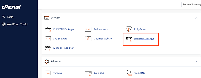 how to upgrade php version in cpanel