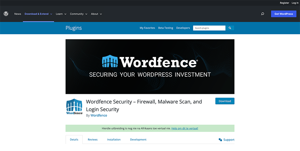 wordfence security wordpress plugin