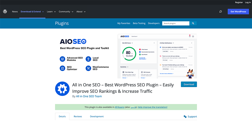 all in one seo wordpress plugin