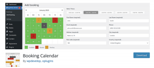 booking calendar plugin for wordpress