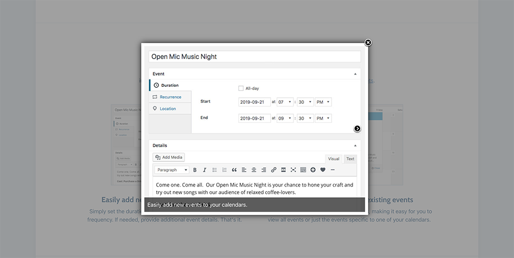 wordpress sugar calendar booking plugin