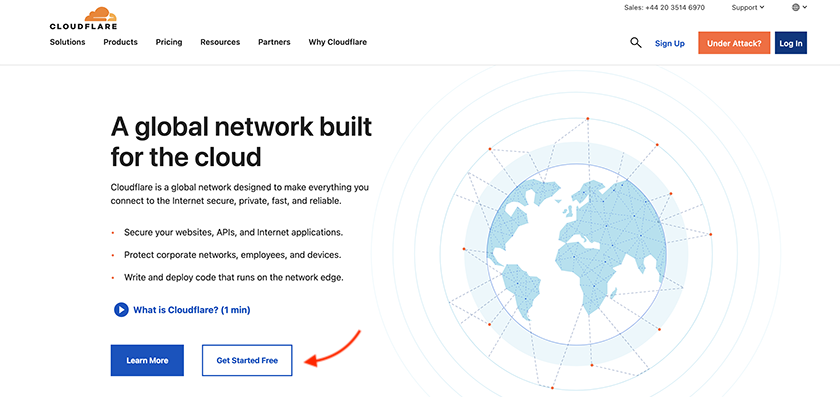 how to sign up to cloudflare