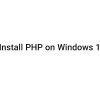 how to install php on windows
