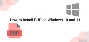 how to install php on windows