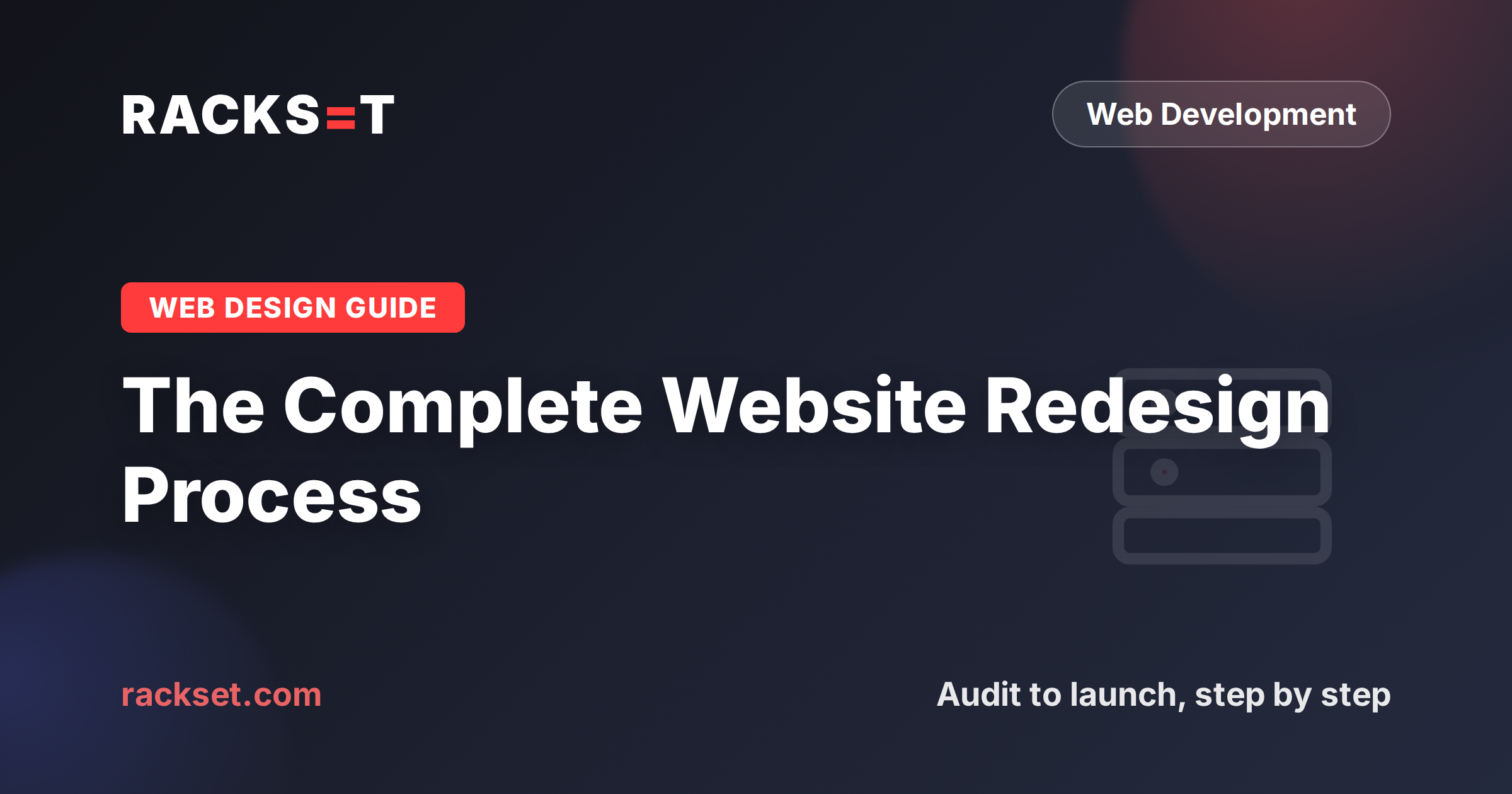 The complete website redesign process