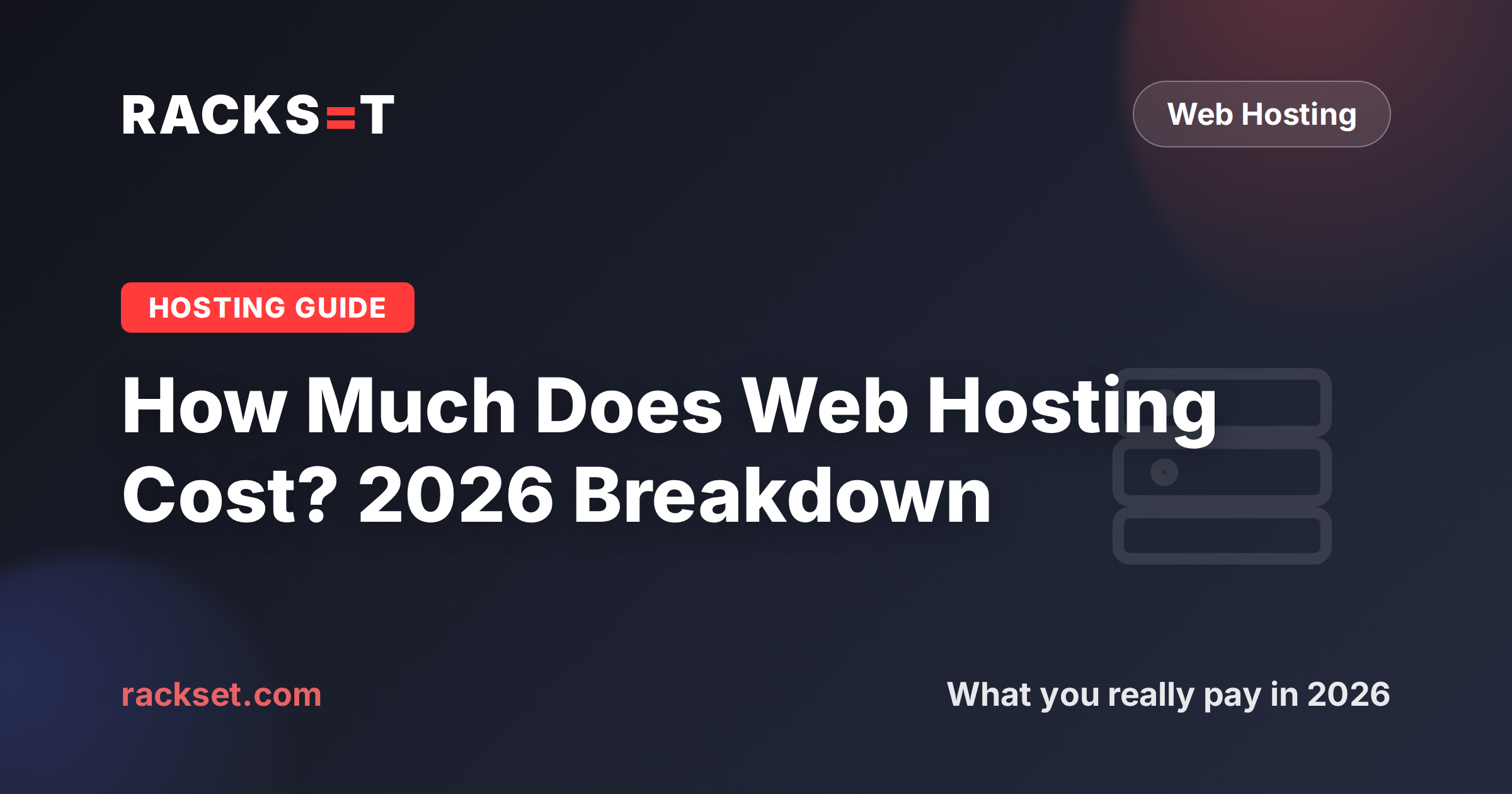 How much web hosting costs in 2026