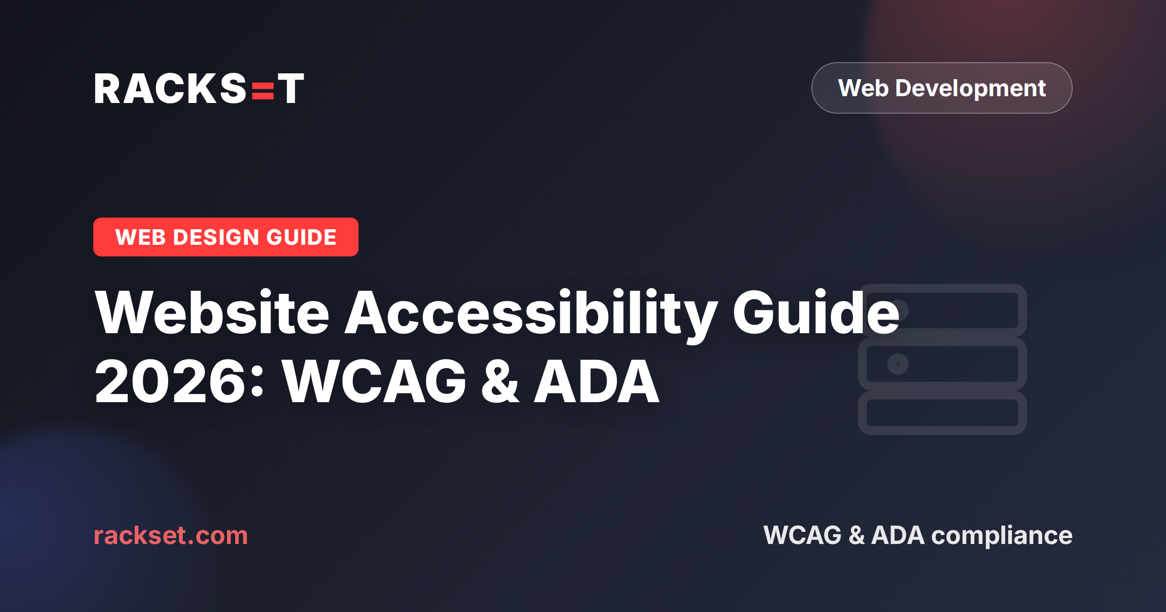 Website accessibility WCAG and ADA compliance guide