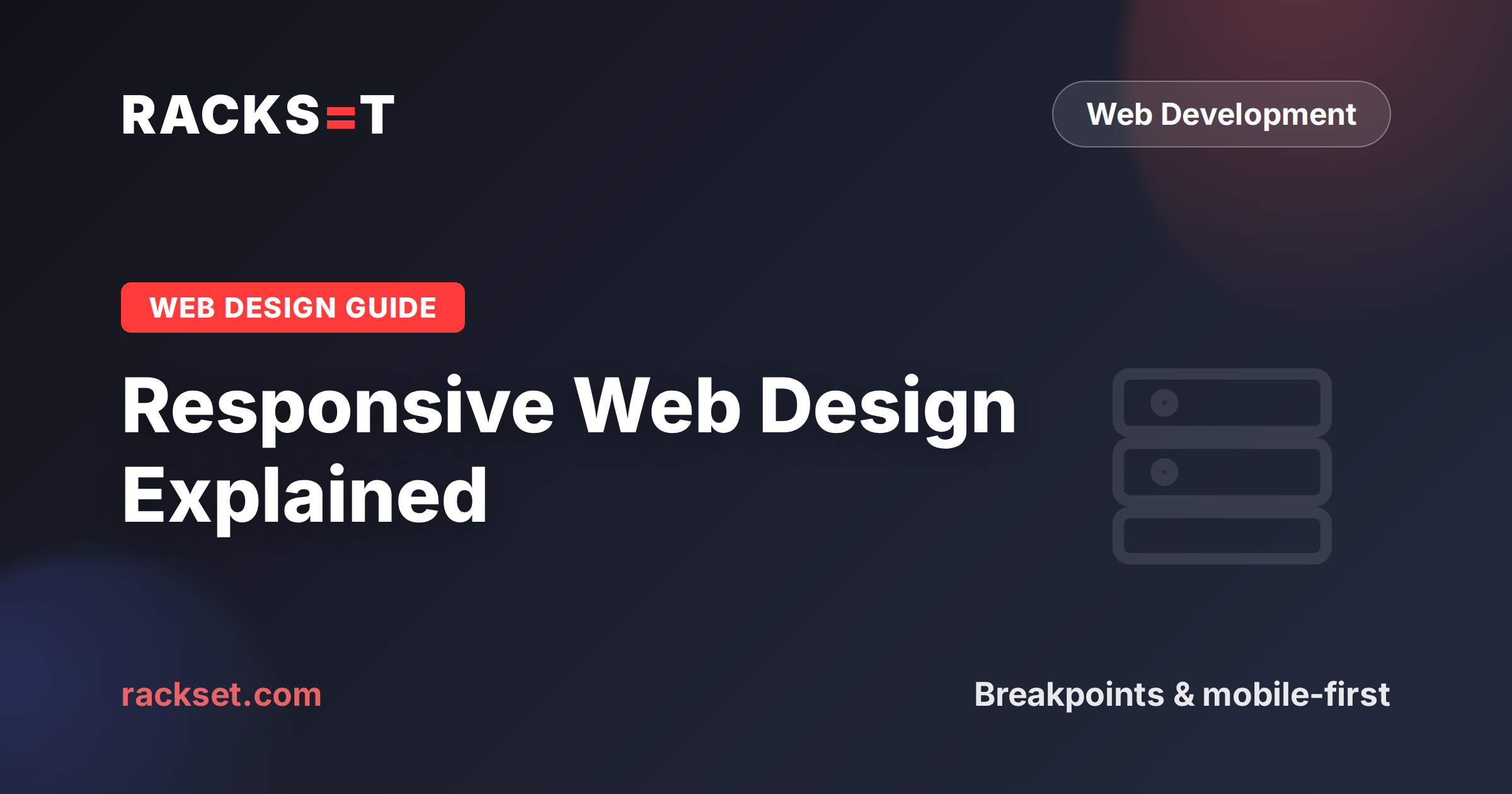 Responsive web design explained