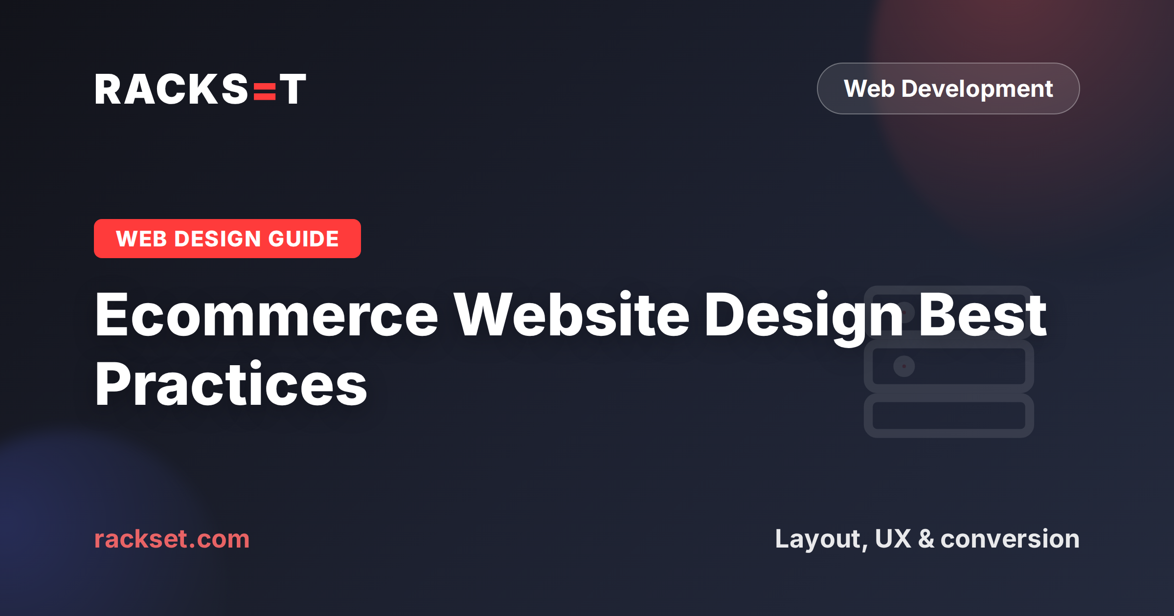 Ecommerce website design best practices